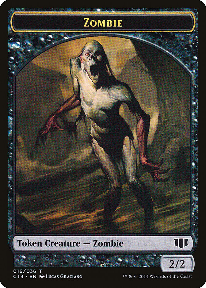 Germ // Zombie (016/036) Double-sided Token [Commander 2014 Tokens] | Game Haven TX
