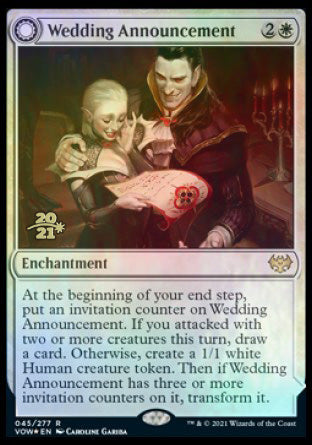 Wedding Announcement // Wedding Festivity [Innistrad: Crimson Vow Prerelease Promos] | Game Haven TX