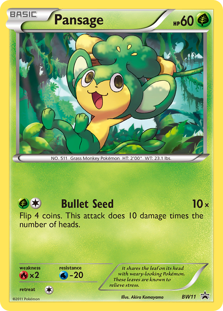 Pansage (BW11) [Black & White: Black Star Promos] | Game Haven TX
