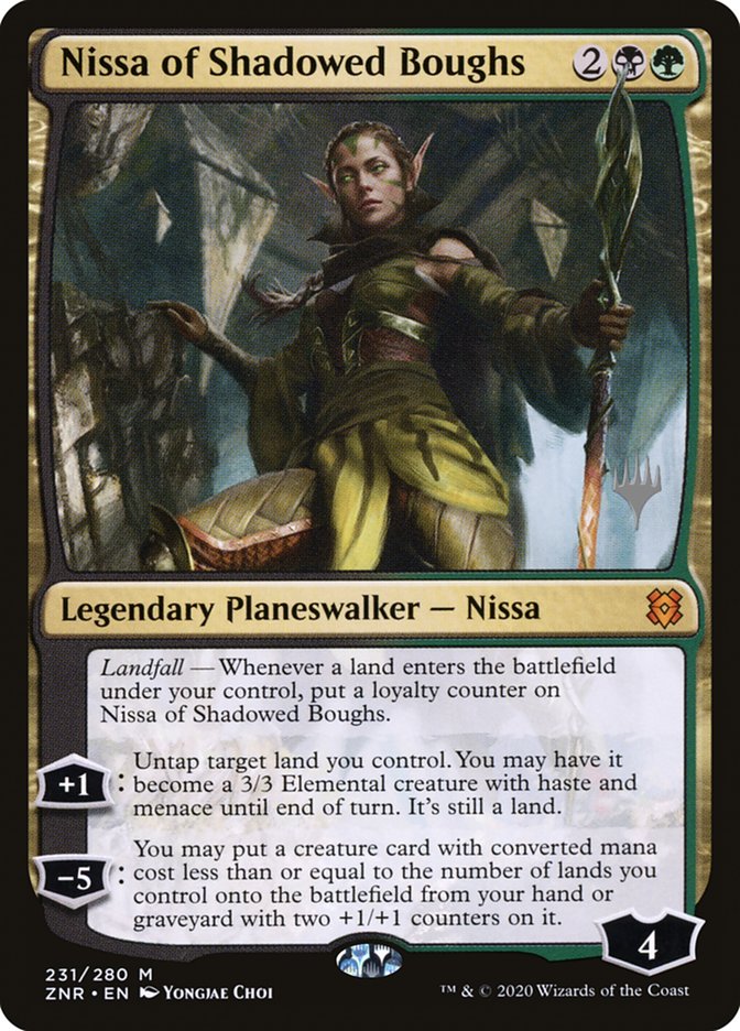 Nissa of Shadowed Boughs (Promo Pack) [Zendikar Rising Promos] | Game Haven TX