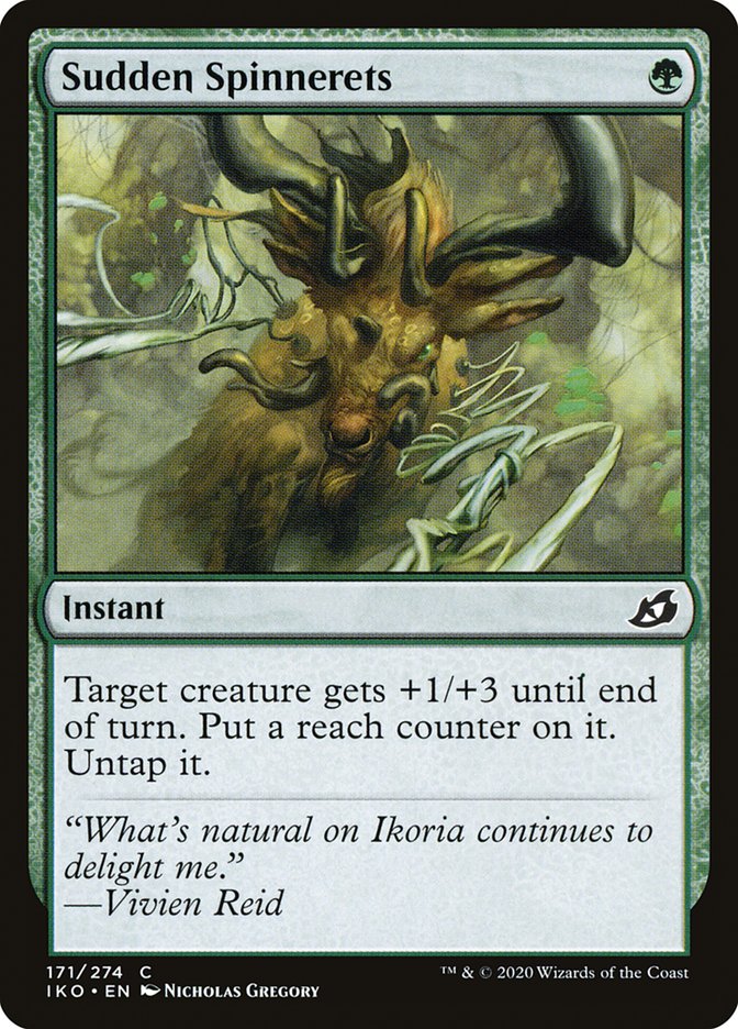 Sudden Spinnerets [Ikoria: Lair of Behemoths] | Game Haven TX
