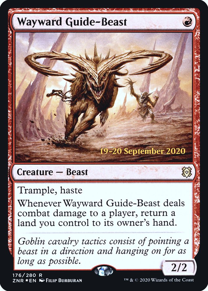 Wayward Guide-Beast [Zendikar Rising Promos] | Game Haven TX