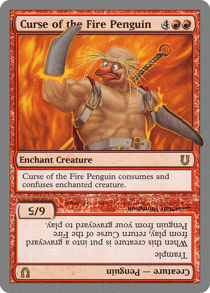 Curse of the Fire Penguin // Curse of the Fire Penguin Creature [Unhinged] | Game Haven TX
