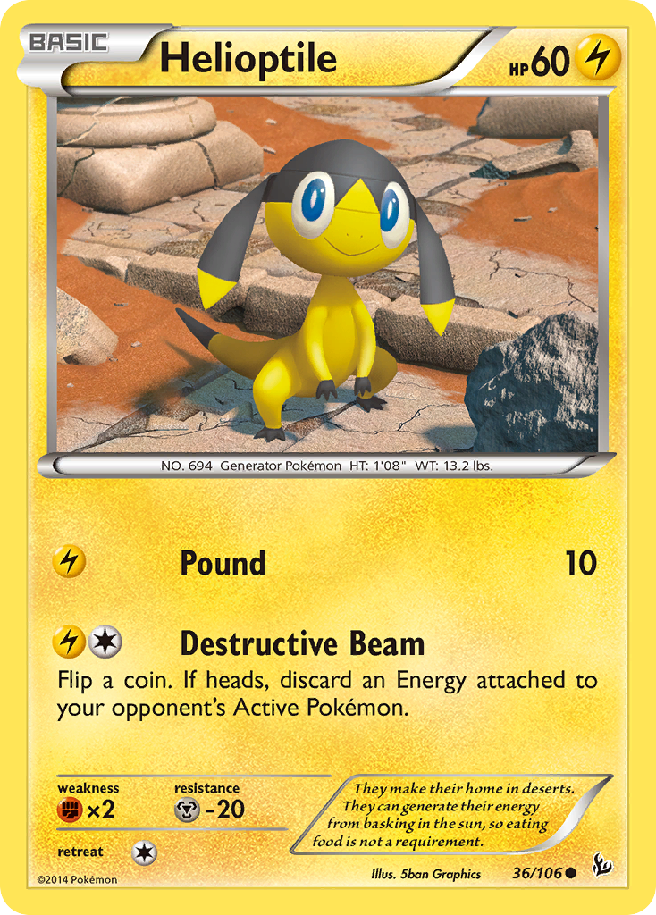 Helioptile (36/106) [XY: Flashfire] | Game Haven TX