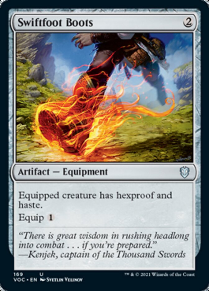Swiftfoot Boots [Innistrad: Crimson Vow Commander] | Game Haven TX