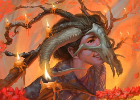 Hedgewitch's Mask Art Card [Innistrad: Midnight Hunt Art Series] | Game Haven TX