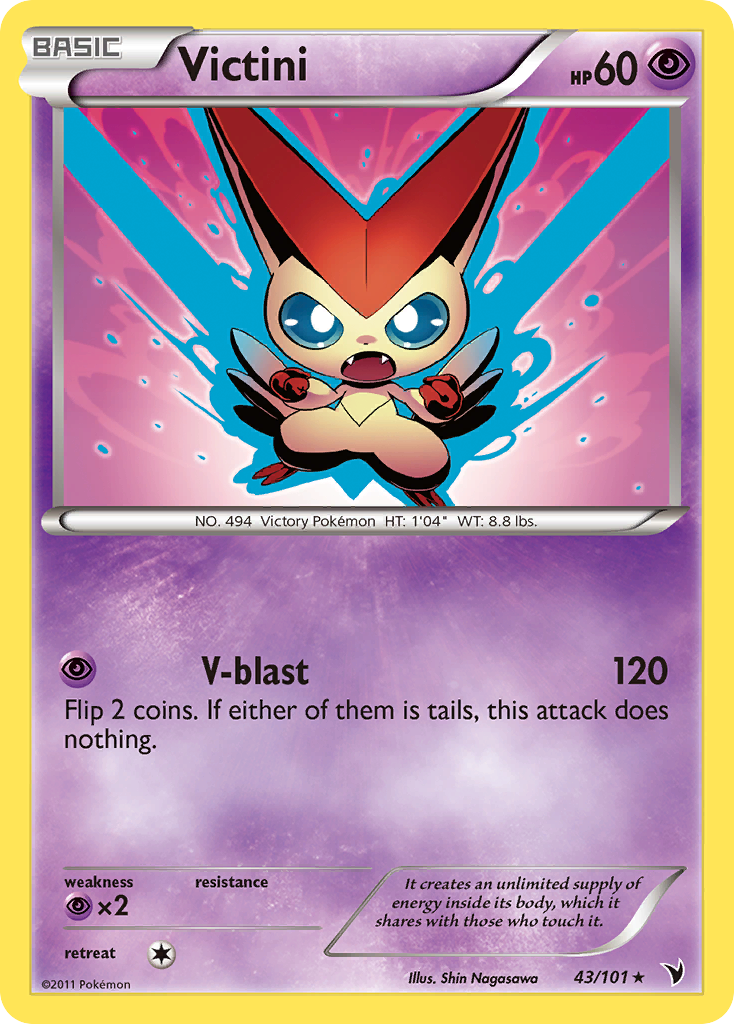 Victini (43/101) [Black & White: Noble Victories] | Game Haven TX