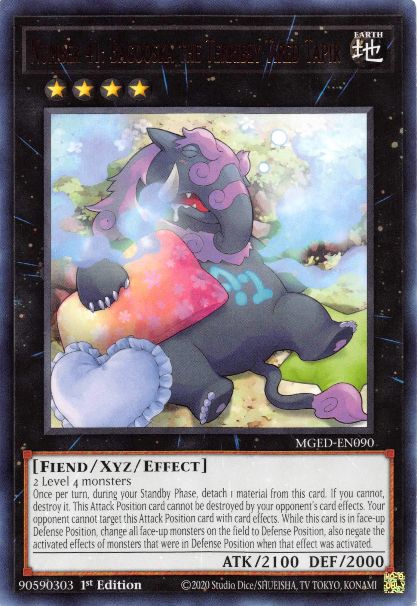 Number 41: Bagooska the Terribly Tired Tapir [MGED-EN090] Rare | Game Haven TX