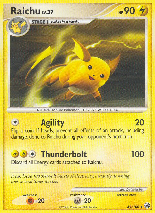 Raichu (45/100) [Diamond & Pearl: Majestic Dawn] | Game Haven TX