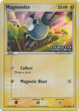 Magnemite (74/113) (Stamped) [EX: Delta Species] | Game Haven TX