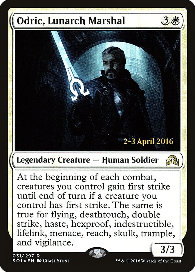Odric, Lunarch Marshal [Shadows over Innistrad Promos] | Game Haven TX