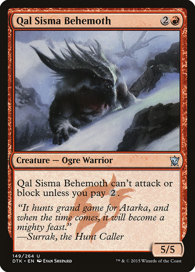 Qal Sisma Behemoth [Dragons of Tarkir] | Game Haven TX