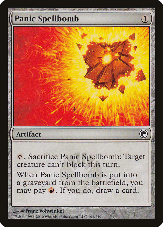Panic Spellbomb [Scars of Mirrodin] | Game Haven TX