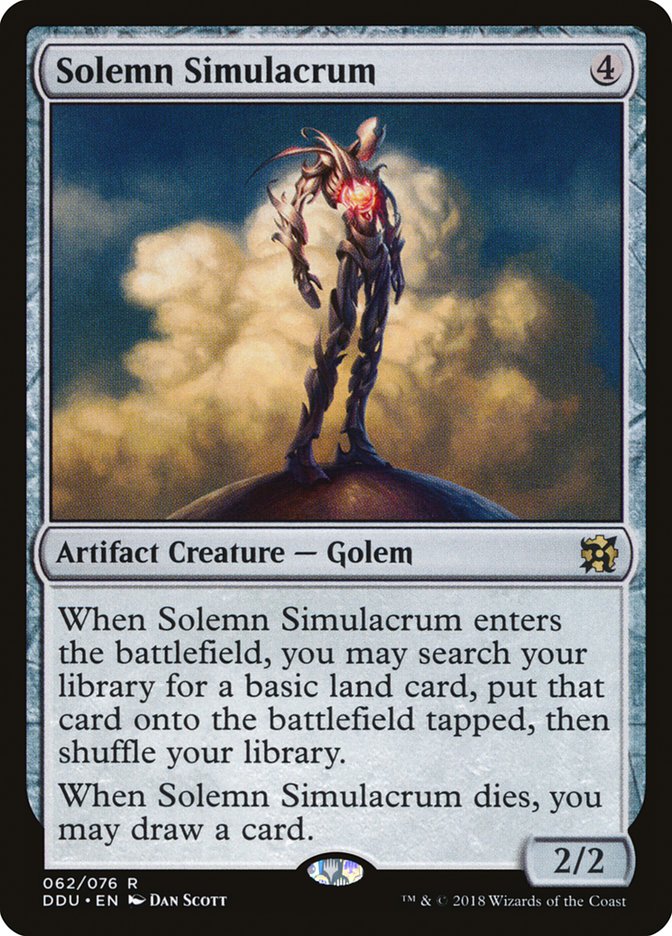 Solemn Simulacrum [Duel Decks: Elves vs. Inventors] | Game Haven TX