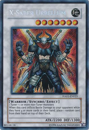 X-Saber Urbellum [HA01-EN025] Secret Rare | Game Haven TX
