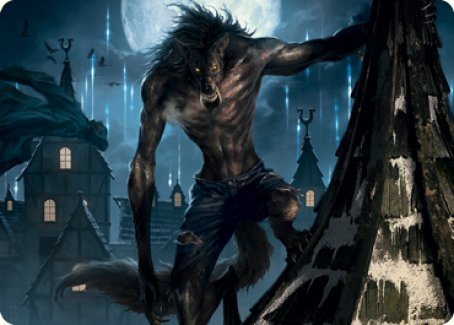 Stalking Predator Art Card [Innistrad: Midnight Hunt Art Series] | Game Haven TX