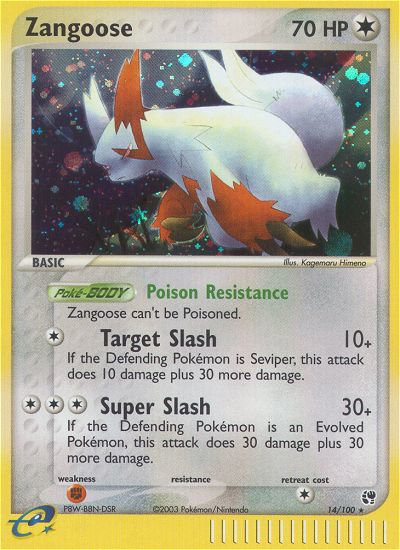Zangoose (14/100) [EX: Sandstorm] | Game Haven TX