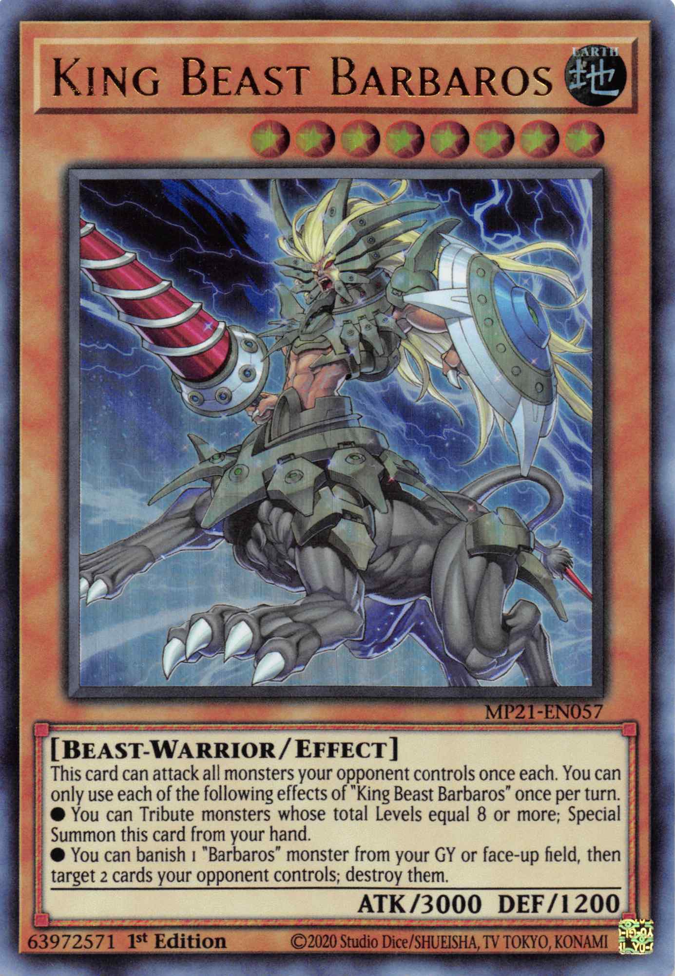 King Beast Barbaros [MP21-EN057] Ultra Rare | Game Haven TX
