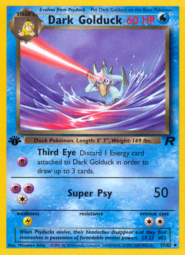 Dark Golduck (37/82) [Team Rocket 1st Edition] | Game Haven TX