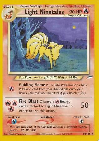 Light Ninetales (50/105) [Neo Destiny Unlimited] | Game Haven TX