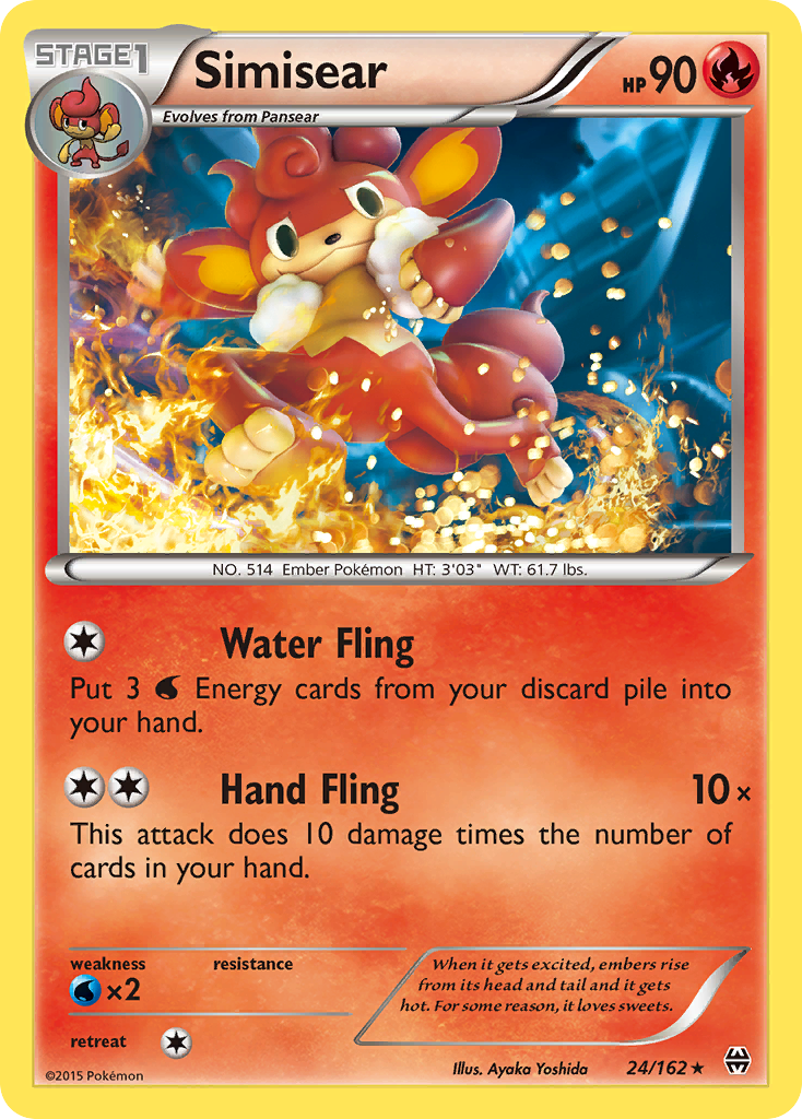 Simisear (24/162) [XY: BREAKthrough] | Game Haven TX
