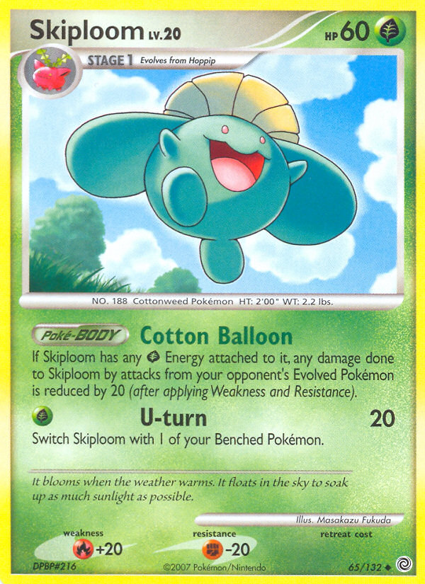 Skiploom (65/132) [Diamond & Pearl: Secret Wonders] | Game Haven TX
