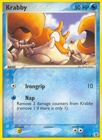 Krabby (66/112) [EX: FireRed & LeafGreen] | Game Haven TX