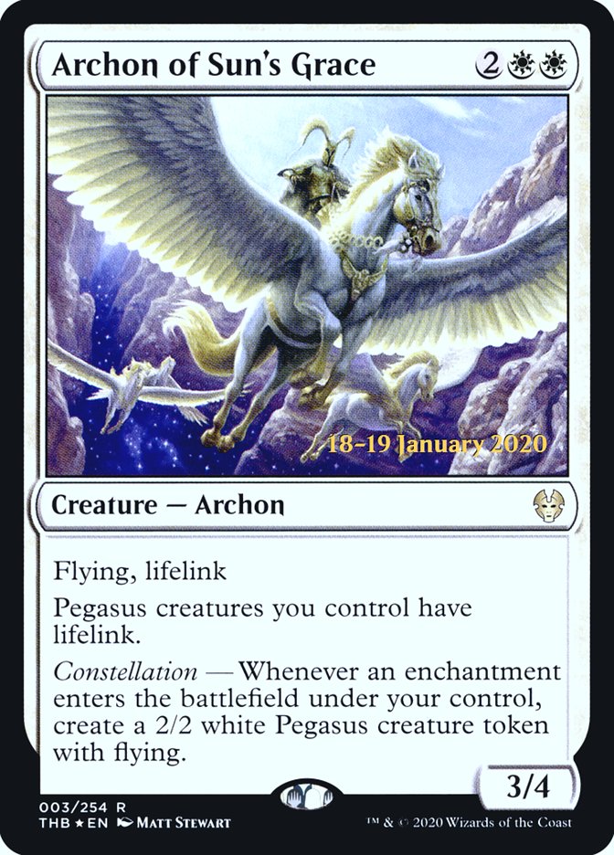 Archon of Sun's Grace [Theros Beyond Death Promos] | Game Haven TX