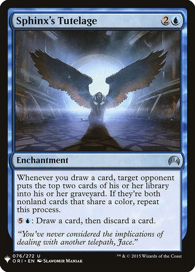 Sphinx's Tutelage [Mystery Booster] | Game Haven TX