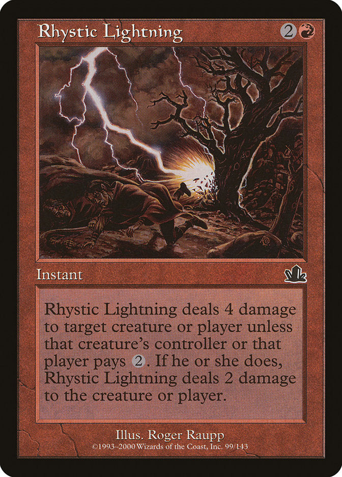Rhystic Lightning [Prophecy] | Game Haven TX