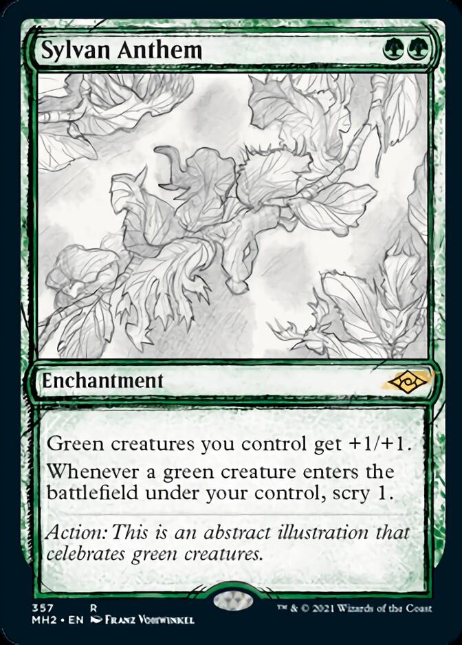 Sylvan Anthem (Sketch) [Modern Horizons 2] | Game Haven TX
