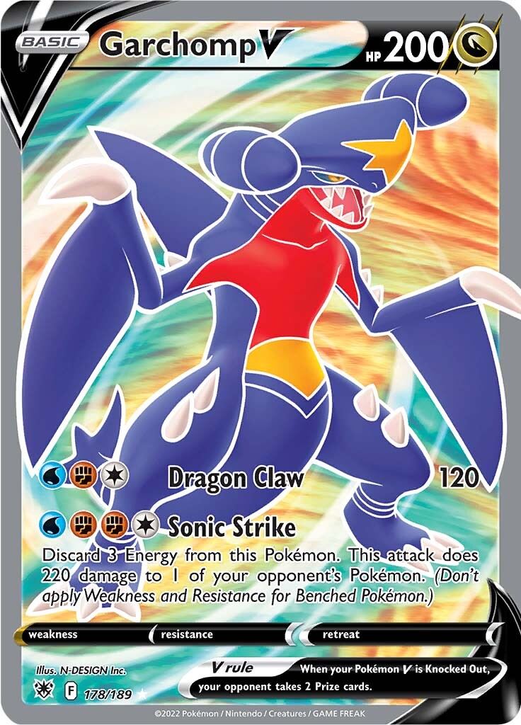 Garchomp V (178/189) [Sword & Shield: Astral Radiance] | Game Haven TX
