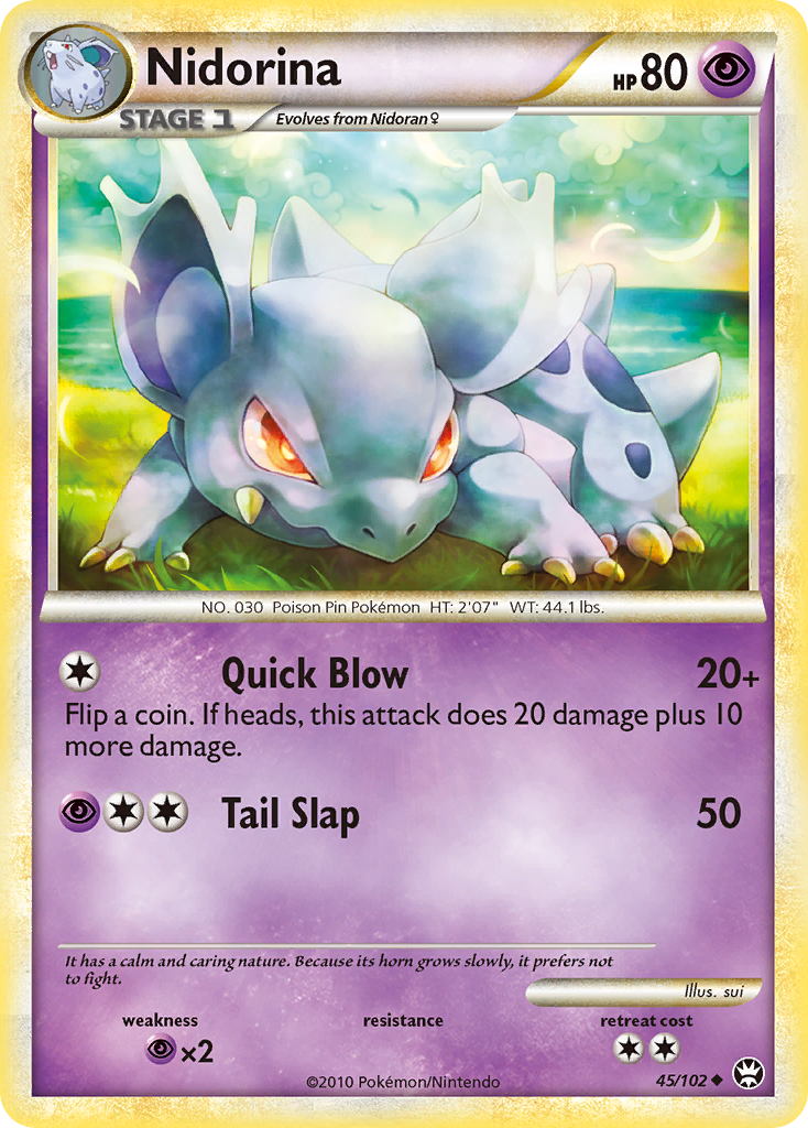Nidorina (45/102) [HeartGold & SoulSilver: Triumphant] | Game Haven TX
