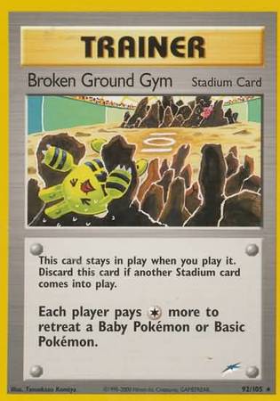 Broken Ground Gym (92/105) [Neo Destiny Unlimited] | Game Haven TX