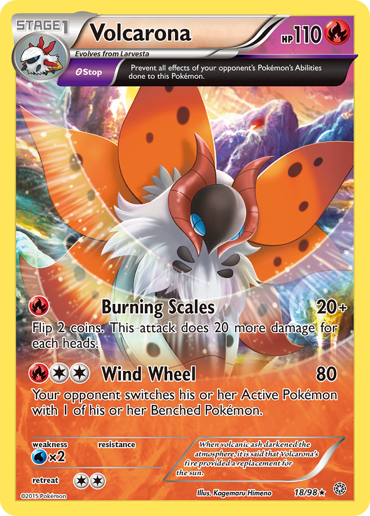 Volcarona (18/98) [XY: Ancient Origins] | Game Haven TX