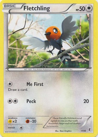 Fletchling (1/30) [XY: Trainer Kit 1 - Bisharp] | Game Haven TX