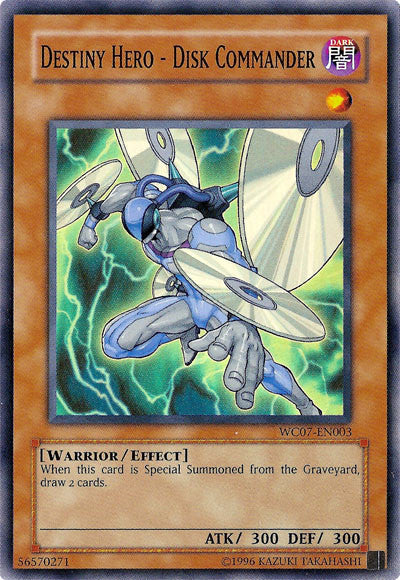 Destiny HERO - Disk Commander [WC07-EN003] Super Rare | Game Haven TX