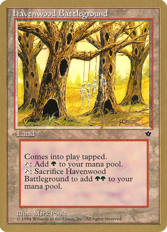 Havenwood Battleground (Mark Justice) [Pro Tour Collector Set] | Game Haven TX