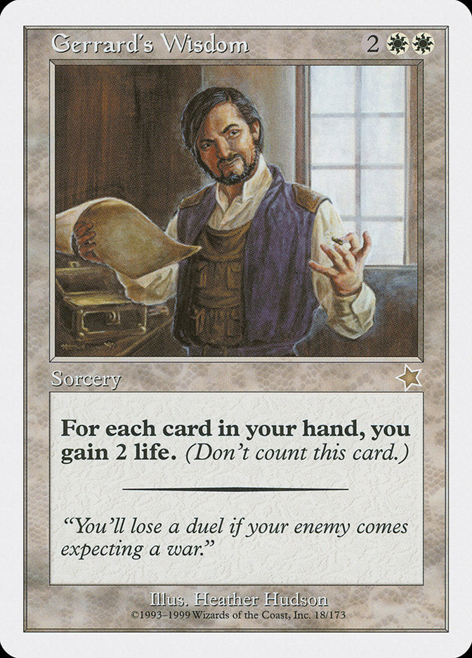 Gerrard's Wisdom [Starter 1999] | Game Haven TX