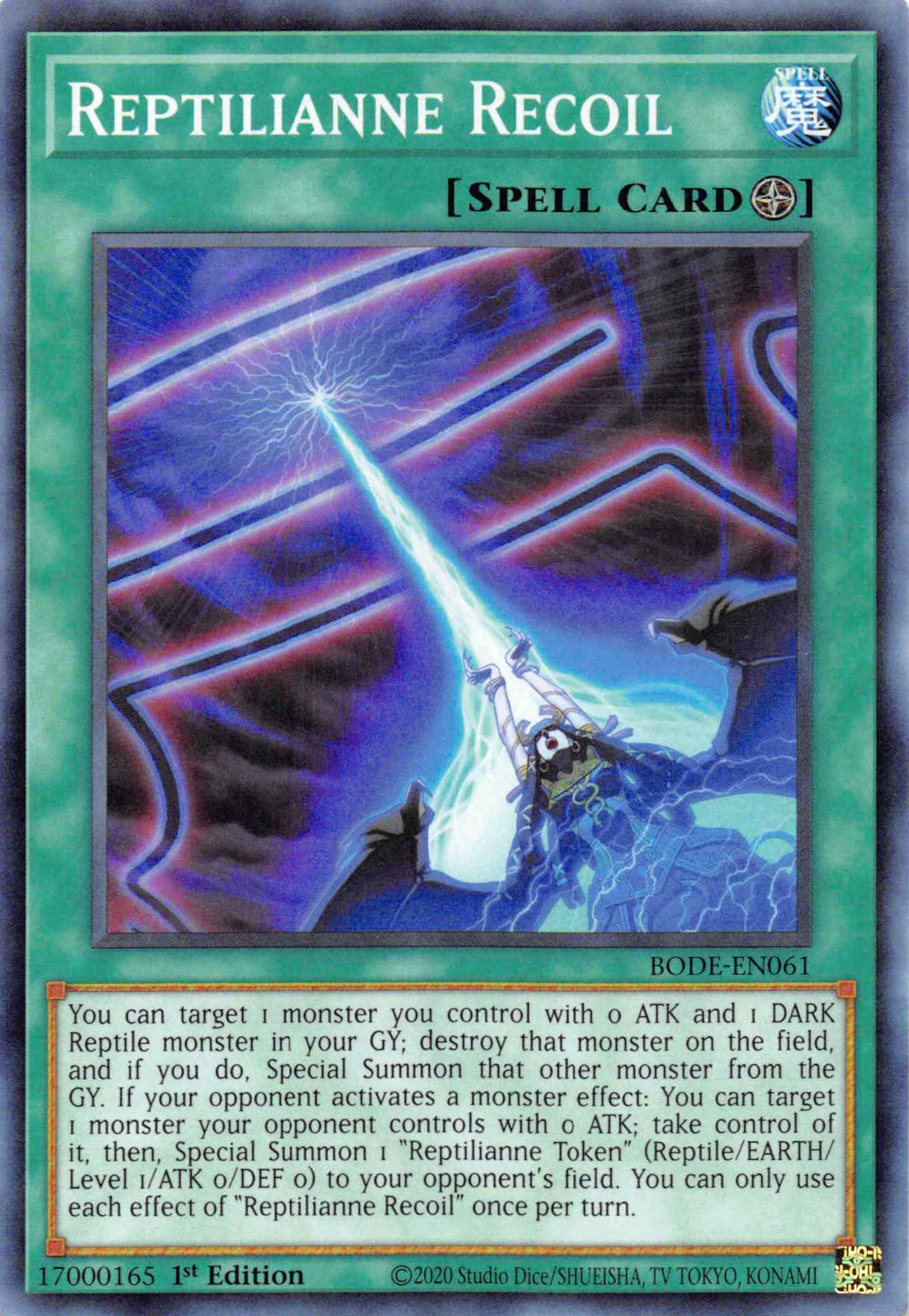 Reptilianne Recoil [BODE-EN061] Common | Game Haven TX