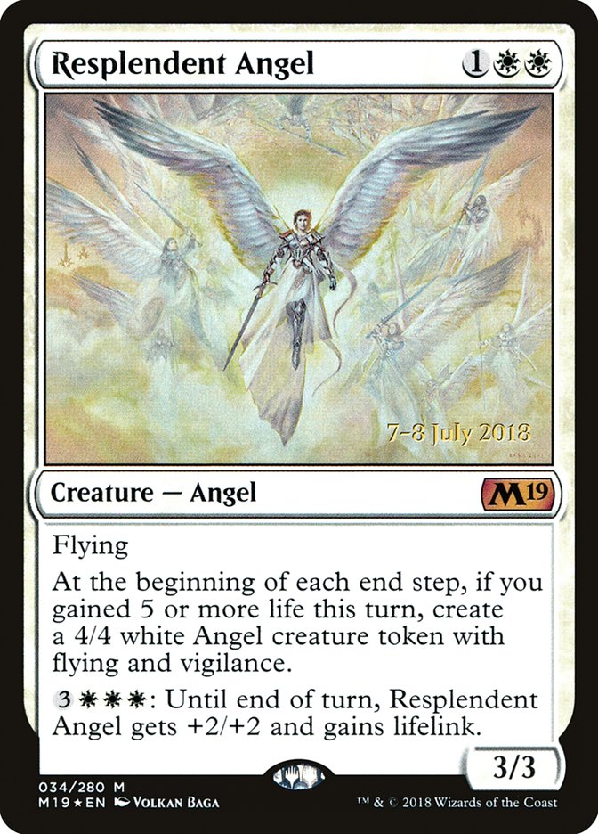 Resplendent Angel [Core Set 2019 Promos] | Game Haven TX