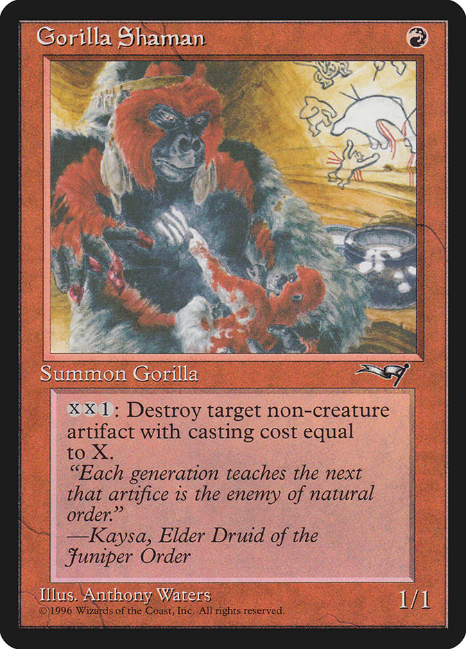 Gorilla Shaman (Holding Child) [Alliances] | Game Haven TX