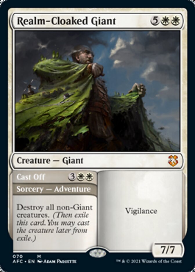 Realm-Cloaked Giant // Cast Off [Dungeons & Dragons: Adventures in the Forgotten Realms Commander] | Game Haven TX