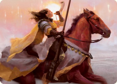 Sunrise Cavalier Art Card [Innistrad: Midnight Hunt Art Series] | Game Haven TX