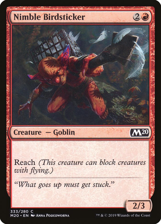Nimble Birdsticker [Core Set 2020] | Game Haven TX