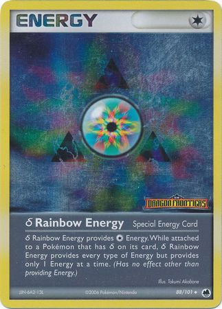 Rainbow Energy (88/101)(Delta Species) (Stamped) [EX: Dragon Frontiers] | Game Haven TX
