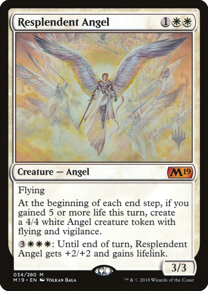 Resplendent Angel [Core Set 2019 Promos] | Game Haven TX