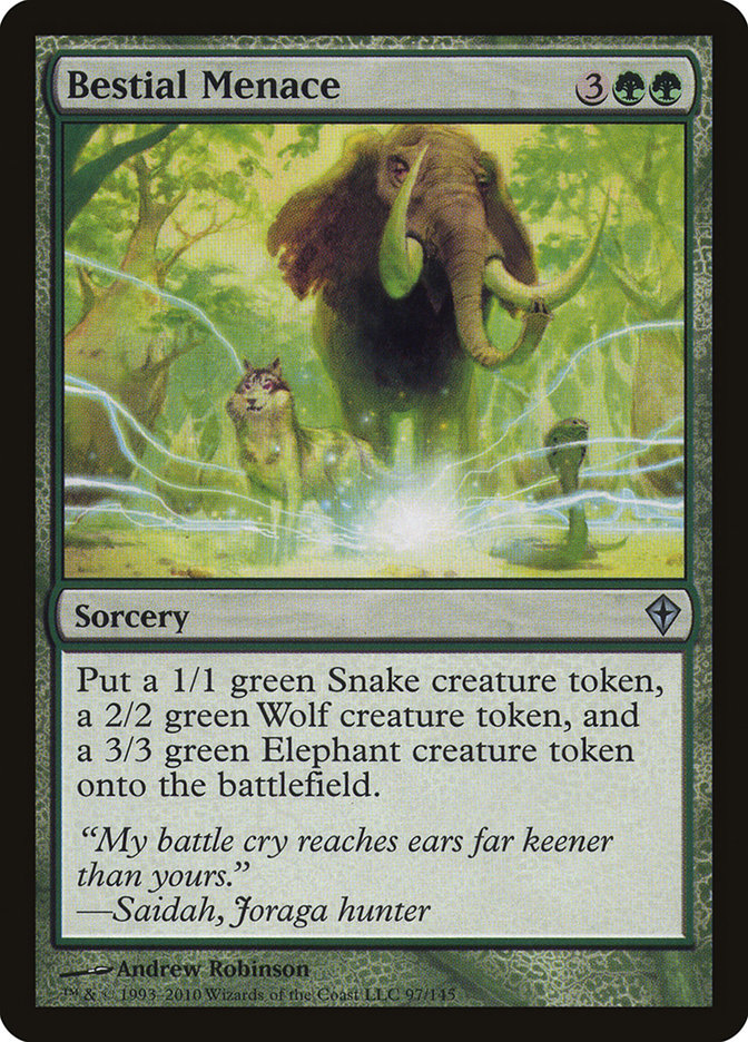Bestial Menace [Worldwake] | Game Haven TX