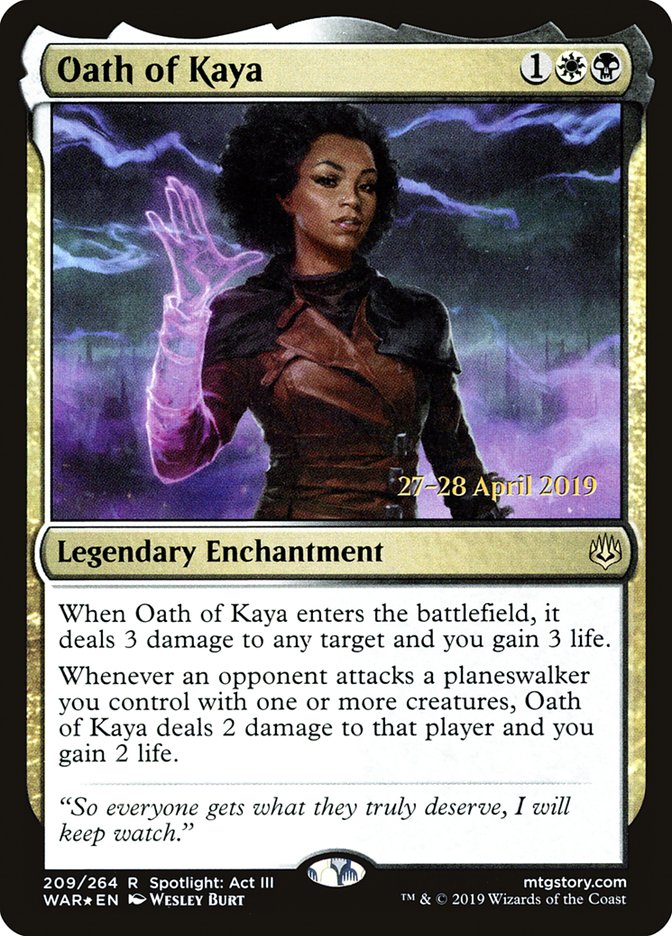 Oath of Kaya [War of the Spark Promos] | Game Haven TX
