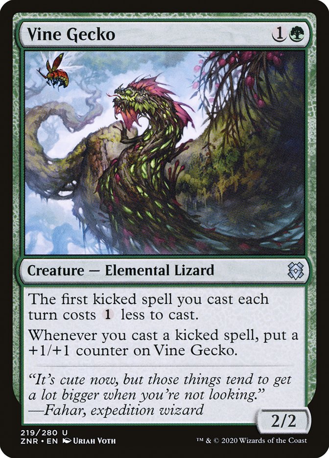 Vine Gecko [Zendikar Rising] | Game Haven TX